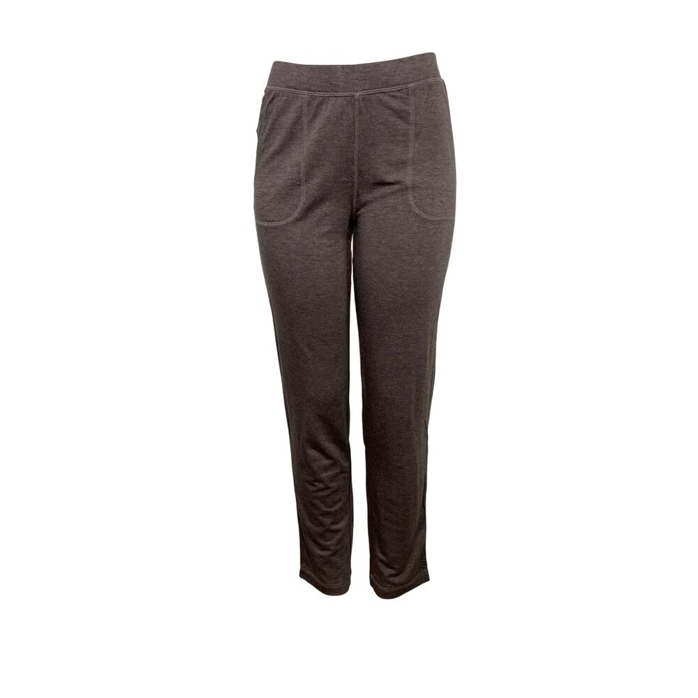Chicos Zenergy Womens Brown Stretch Knit Pants Rayon/Spandex Blend Size 0